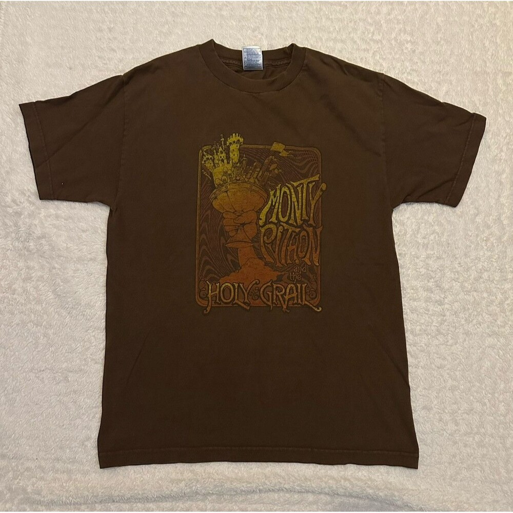 VTG Y2k Monty Python Holy Grail AAA Movie Promo British T Shirt Size M Mens